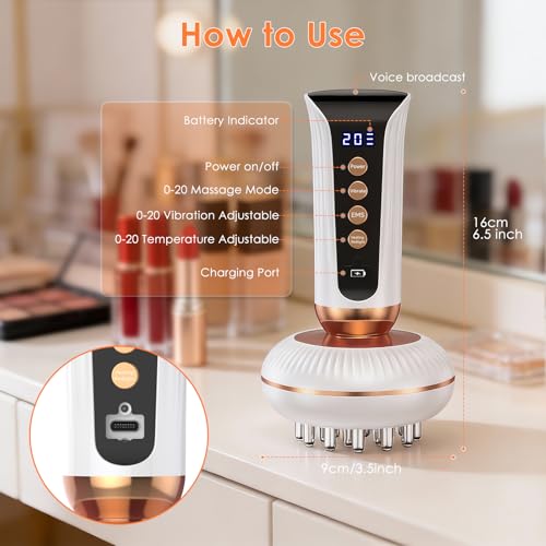 Lymphatic Drainage Massager for Full Body Contouring Smoother-Looking Skin