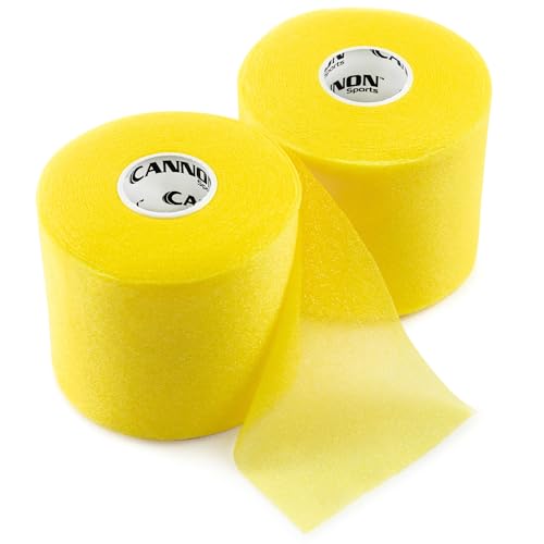 Cannon Sports Pre Wrap Foam Underwrap - 2 Pack, 2.75" x 30 Yards Per Roll (60 Total Yards) - Athletic Underwrap for Sports Tape, Training & Exercise (Gold) - color: Gold