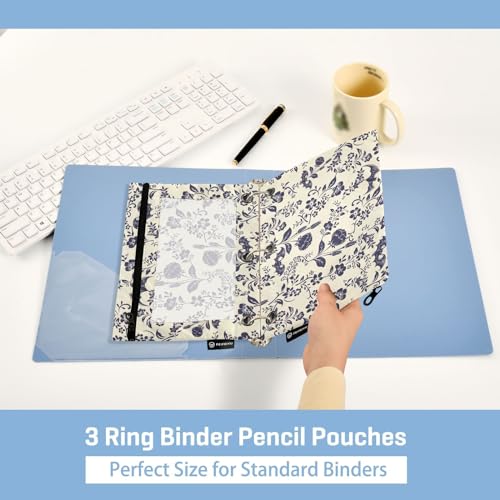 Goth Bat Pencil Pouches for 3 Ring Binder 2 Pack - color: Goth Bat