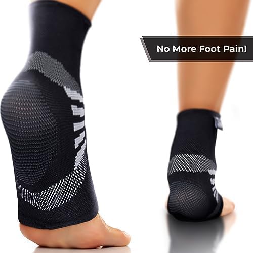 Nordic Lifting Ankle Compression Sleeve – Ankle Support for Women & Men - size: Medium
