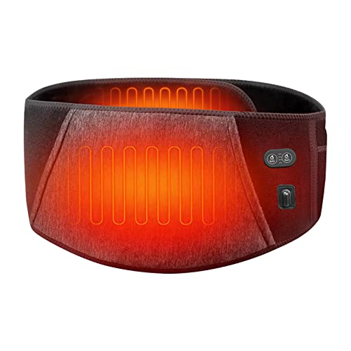 CUEHEAT Heated Waist Belt, Lower Back and Belly Heating Pad, Rechargeable