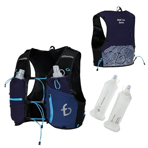 FlipBelt Tahoe Hydration Vest | Ultralight Trail Running Vest - color: Phantom Navy, size: Medium
