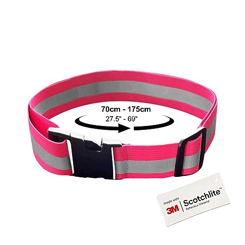 Salzmann Multi-Purpose Reflective Running Belt | Adjustable Hi Vis Strap - color: Yellow