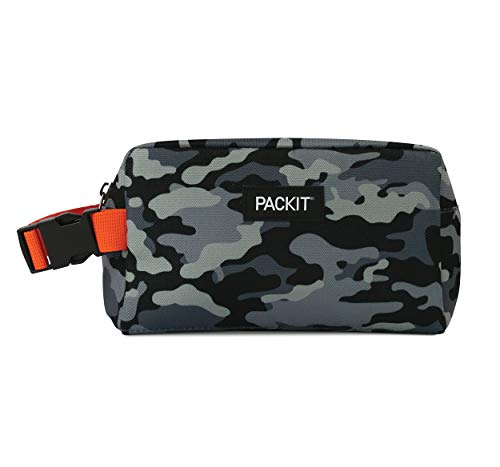 PackIt Freezable Snack Box, Charcoal Camo - color: Charcoal Camo, size: Medium