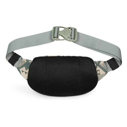 KAVU Canvas Spectator Belt Bag, Cotton Fanny Pack for Travel - color: Argyle Heights