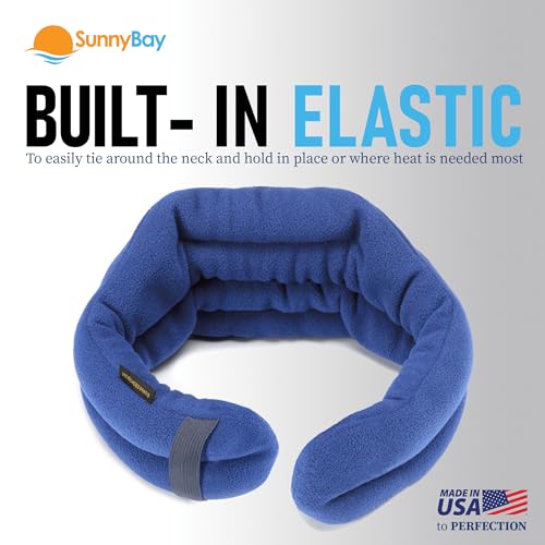 SunnyBay Hands-Free Heating Pad, Neck and Shoulder, 26 inch, Sky Blue - color: Handsfree - Sky Blue