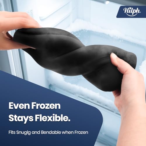 Hilph Elbow Ice Pack Wrap, Multi-Use Ice Sleeve for Elbow Arm Knee, Medium - size: Medium, style: Black