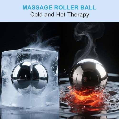 iECO Massage Ice Roller Ball Cold & Heat Therapy Plantar Fasciitis Roller - color: Set of 2