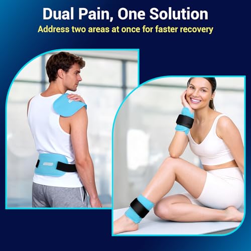 Comfytemp Gel Ice Packs for Injuries Reusable, Hot Cold Compress Ice Packs - size: 10"x5"