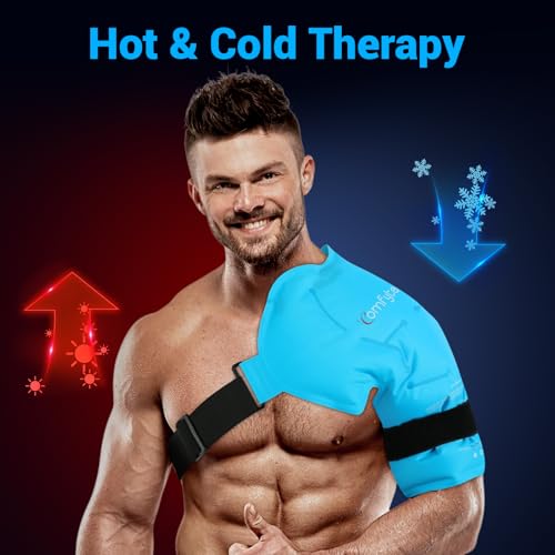 Comfytemp Shoulder Ice Pack, Rotator Cuff Cold Therapy Wrap (Large/X-Large) - color: Blue