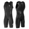 SLS3 Triathlon Suit Men - Solid Black AG Sleeveless Tri Suit for Men - Lightweight Mens Trisuit, Intelligent Race Apparel