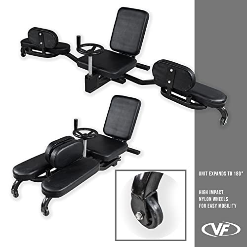 Valor Fitness Leg Stretcher Machine, Split Machine for Flexibility Training, 180 Degree Adductor Stretching Machine with Wheel Crank, Hip Opener for Hamstrings, Groin, Dance, MMA & Gymnastics