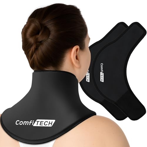 ComfiTECH Extended Neck Ice Pack Wrap Gel Coverage for Shoulder, L, 2 Pack - size: Large