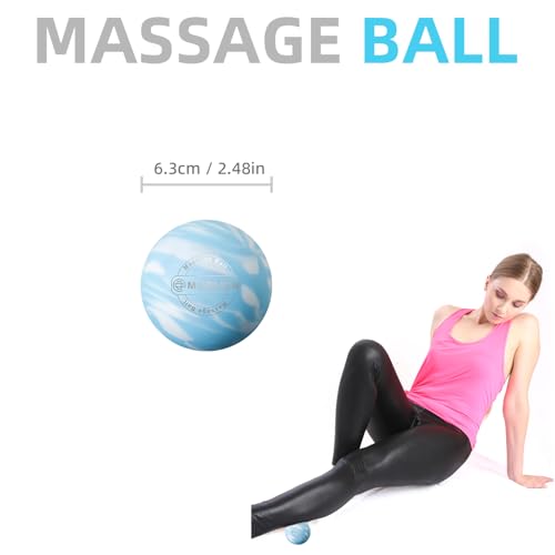 Massage Ball, Lacrosse Ball for Trigger Point Therapy - color: Blue