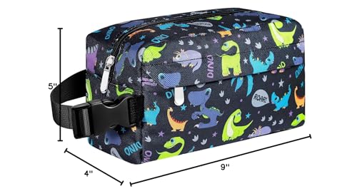 Small Lunch Bag, Freezable Snack Bag for Kids, Mini Lunch Box - color: Purple Dinosaur