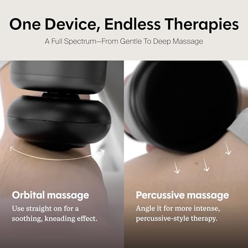 Rally Orbital Massager – Low Impact, High Performance Cordless Full-Body Recovery Device - 3 Attachments, Whisper-Quiet Calm Tech – Elite Muscle Relief for Athletes & Everyday Wellness