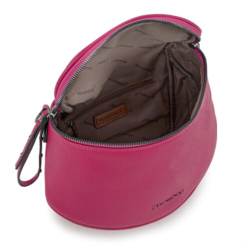 Montana West Crossbody Bag for Women, Vegan Leather Bum Bag with Coin Purse - color: Hot Pink