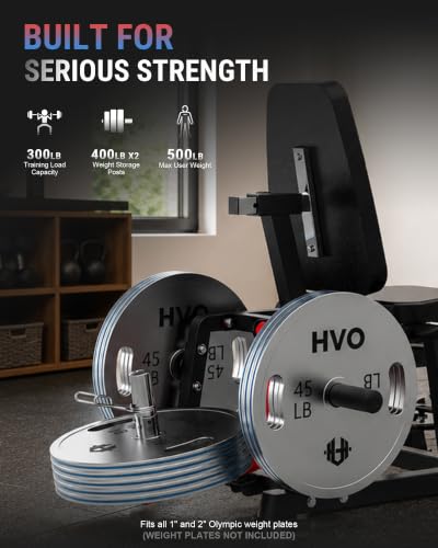 HVO Hip Abductor Machine,6-Level Adjustable,360°Rotating Pad,1600LBS - color: Red