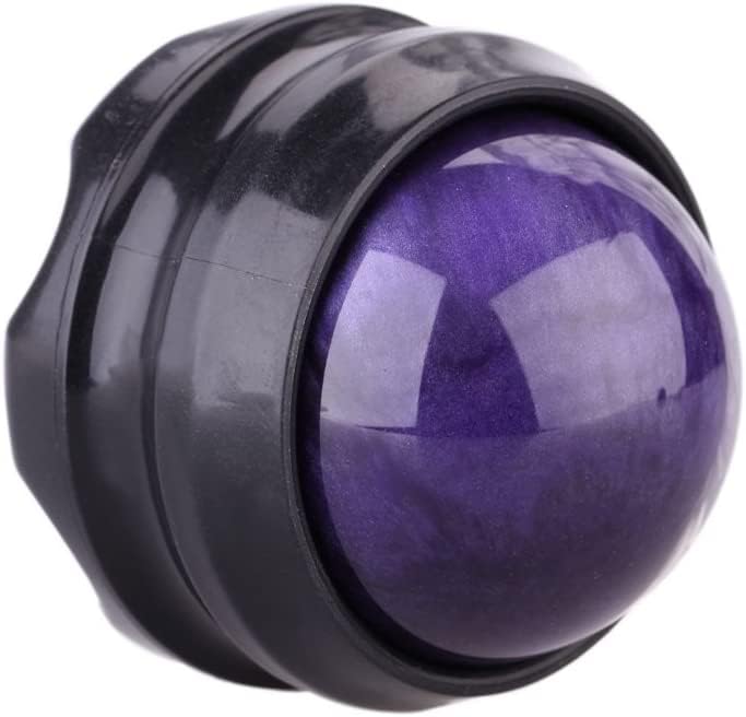 Manual Massage Roller Ball - Massager and Therapy Tool for Sore Muscles, Shoulders, Arms, Neck, Back, Feet, Body, Deep Tissue, Stiffness, Joint Pain, Stress Relief - color: Purple