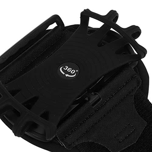 Phone Arm Band, 180° Rotation, 6.6 Inch Screen Compatible, Black - color: Black