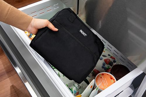 PackIt Freezable Hampton Lunch Bag, Black - color: Black