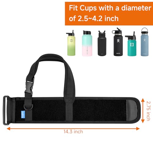 Xxerciz Water Bottle Carrier Holder with Handle Strap, Universal Water Bottle Sling Bottle Sleeve for Sports Gym Hiking Camping Walking