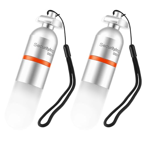 SecurityIng 2 Pcs Scuba Dive Strobe Signal Light, 2 Modes -White - color: White
