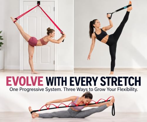 Artan Balance Stretching Straps for Flexibility, Balance, and Leg Stretching – Multiple Styles for Yoga, Ballet, Dance, Gymnastics & Physical Therapy - size: 7 Loops
