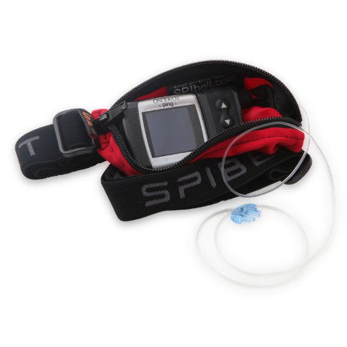SPIbelt Kids Pocket Belt, Expandable Pocket, Adjustable Waist for Best Fit, No Bounce, No Logo Band, Black with Blue Zipper - color: Black with Blue Zipper