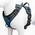 No Pull Dog Harness, No-Choke Soft Padded Reflective Dog Vest Harness with Front Clip & Top Handle, 2 Quick-Release Buckles, Adjustable for Small Medium Large Dogs - color: Abyss Navy, size: X-Small