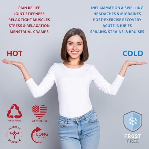 Reusable Hot & Cold Therapy Pack for Pain Relief and Injuries, Large - size: Large - 10 x 13 Inch