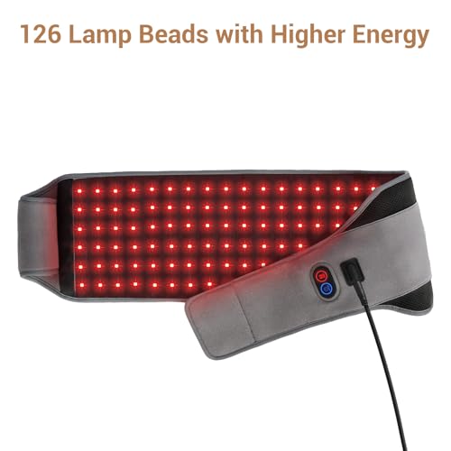 Comfytemp Red Light Belt with 126 LEDs, 660nm & 850nm, 22W(Corded) - color: Gray