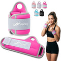 Wrist Weights with Thumb Loops Lock for Men Women Weighted Gloves - color: Rose Red, size: 1 lb Each (2 LBS Total)