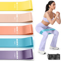 Resistance Bands for Working Out, 5-Pack Loop Exercise Bands for Home Gym - color: Pastel