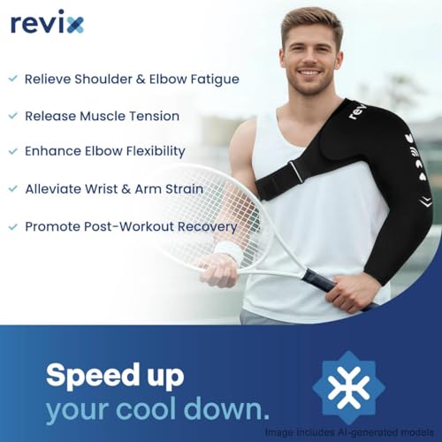 REVIX Ice Wrap for Shoulder & Arm, Reusable Cold Sleeve, M - style: Medium