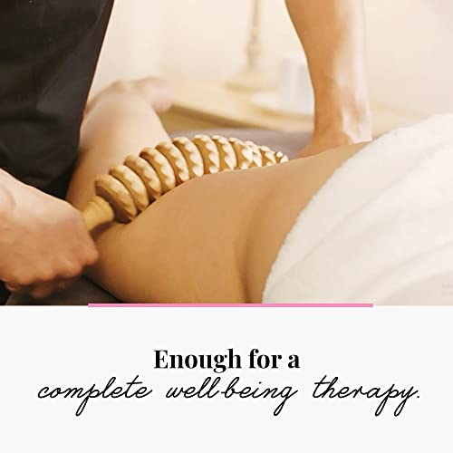 Tuuli Wooden Massage Roller - Maderotherapy Wooden Massage Stick for Removing Fat Dimples, Relaxing Muscles, Self-Care - Wood Roller Massager for Body, Back, Legs, Thighs, Waist - Natural Beechwood