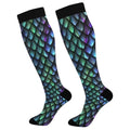 Compression Socks for Women & Men Knee High Socks - color: Dragon Scale