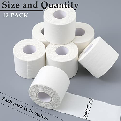 130 Yard 2 Inch White Athletic Sports Cotton Tape Pre Wrap Easy Tear - color: White, size: 2 Inch