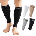 20-30mmHg 1 Pair Calf Compression Sleeve Men and Women Wide Brace for Leg Support Shin Splint Pain Relief - color: Black