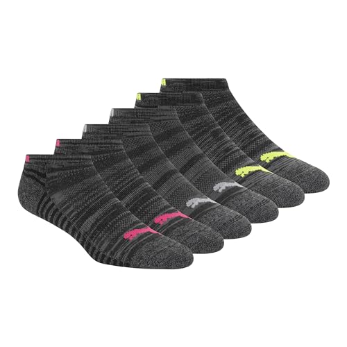 PUMA Women's Low Cut Socks (6-Pack) - color: Black/Pink