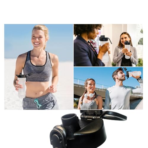 Lid for Cirkul Water Bottle - Auto Flip Lid for Hydro Flask Wide Mouth 12-64oz, Replacement Compatible with Cirkul, Hydroflask, Simple Modern, Iron Flask & Others, Nozzle with Button Lock (1) - color: 1