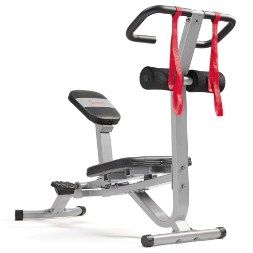 Sunny Health & Fitness Full Body Stretch Machine Back Stretcher Pivot Seat - color: Gray