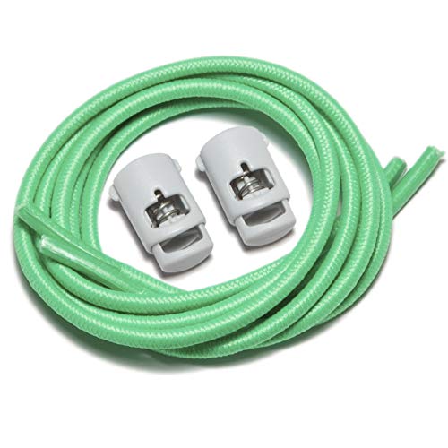 IBUNGEE LACES (Elastic No Tie Shoelaces (Made in the USA) - color: Florida Green, size: 22-inch