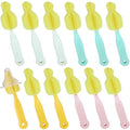 Sponge Bottle Brush 12 PCS Sponge Nipple Brushes Baby Bottle Nipple Cleaning Brush Long Handle Baby Milk Bottle Brush (12PCS) - color: Nipple Brush 12pcs