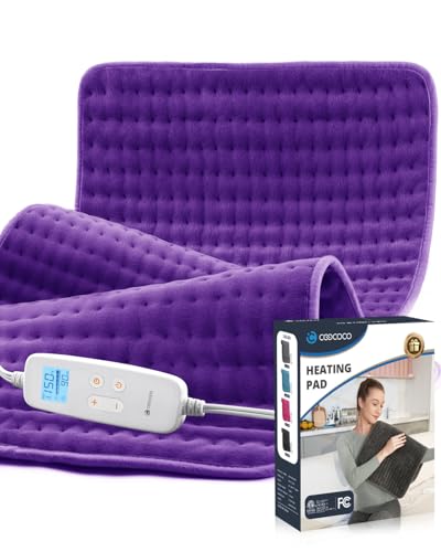 CooCoCo FSA Eligible 17 x 33 in Electric Heating Pad, Modena - color: 17"*33" Purple