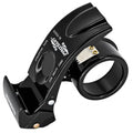 Metal Packing Tape Dispenser Gun, Metal Tape Gun Fits Packaging Tape with Dispenser up to 2 Inches, Adjustable Brake Tape Gun Handheld Sealing Cutter for Warehouse Tools Black