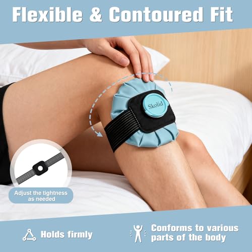 Ice Packs for Injuries Reusable, 3 Sizes, Lake Blue - color: Lake Blue