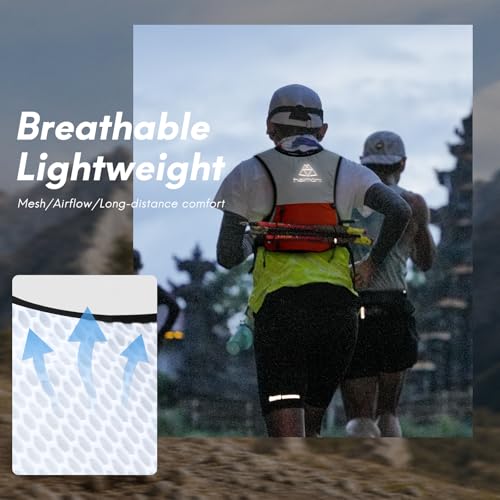 Haimont 5L Trail Running Hydration Vest with Soft Flasks - color: Orange, size: Medium