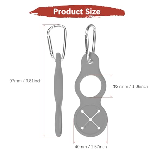 Water Bottle Hanging Buckle Clip [PCS] - Water Cup Holder with Towel Hook for Bike Portable Secure Bottle Holder - color: Grey