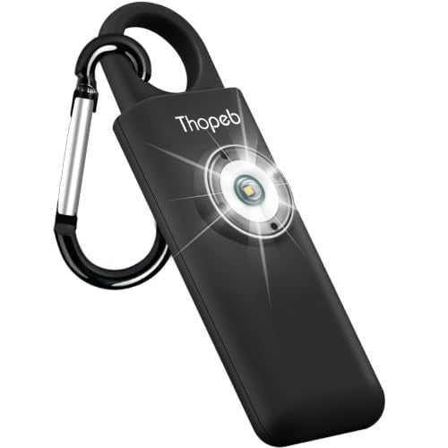 Personal Safety Alarm for Women – Superior Loud Siren & SOS Strobe - color: Charcoal Black